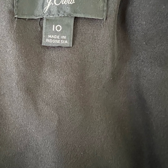 J CREW A-line Dress in Metallic Dot Jacquard Long Sleeve Pockets Size 10 - Picture 4 of 4